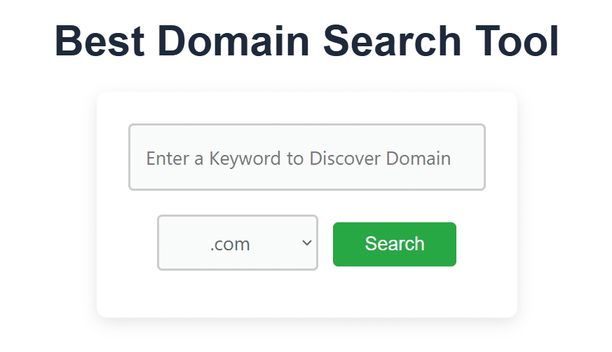 Domain Search Tool