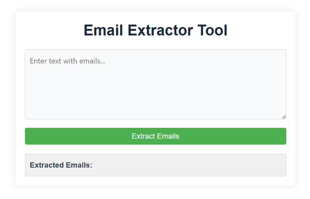 Email Extractor Tool