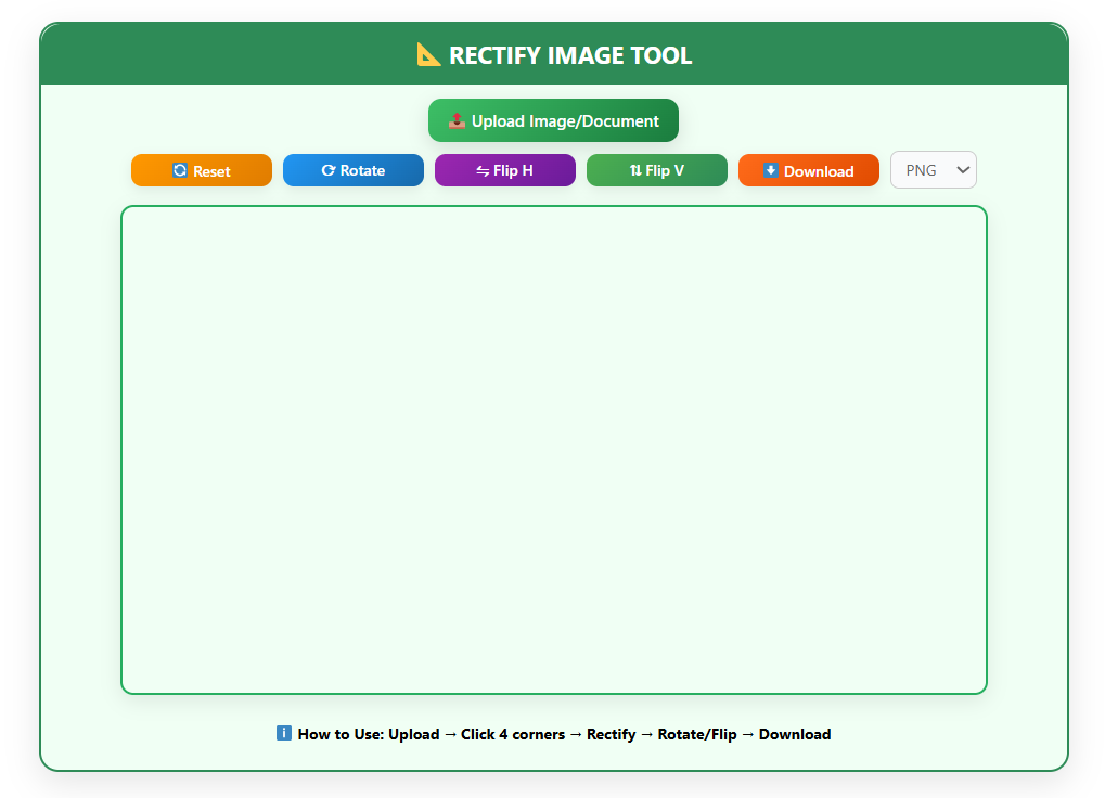 Rectify Image Tool