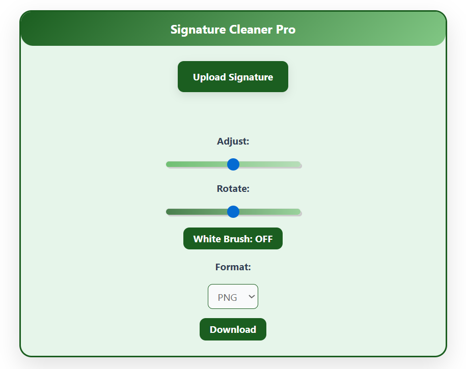 Signature Cleaner Pro