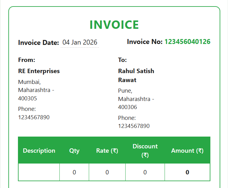 Invoice Generator
